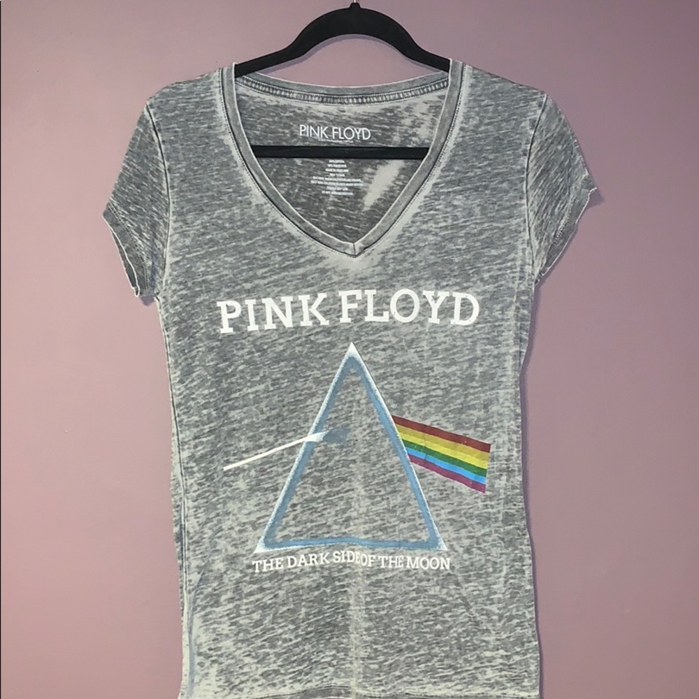 Pink Floyd L Distressed V-Neck